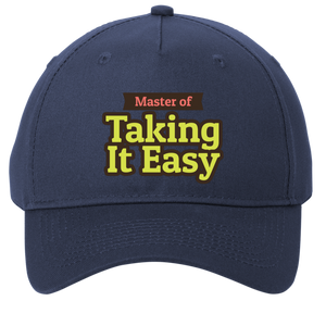 navy adjustable cotton twill cap