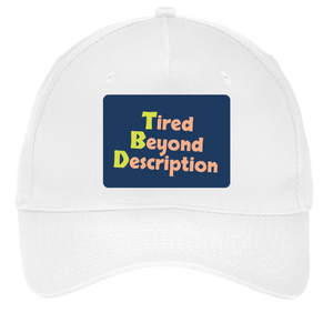 white adjustable cotton twill cap