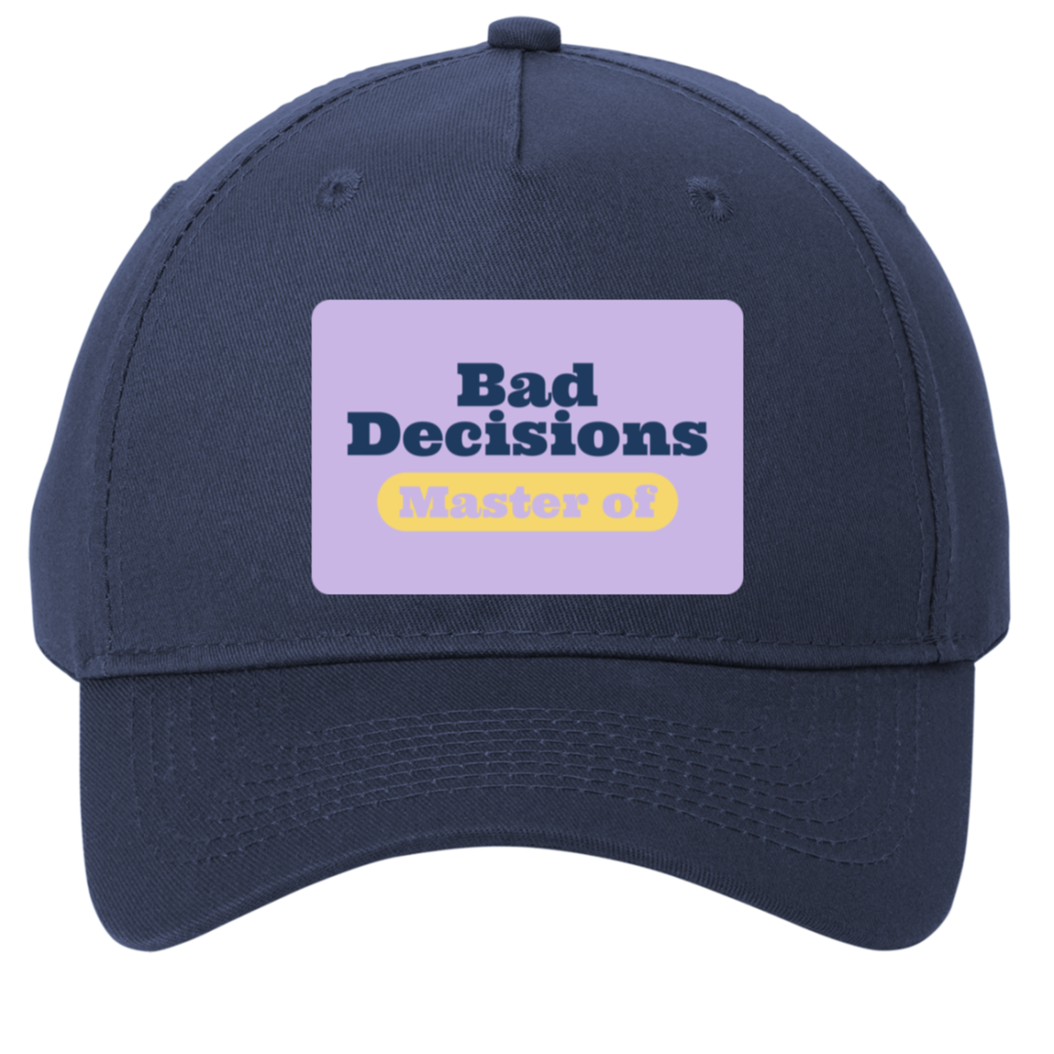 navy adjustable cotton twill cap