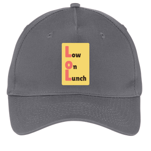 charcoal adjustable cotton twill cap
