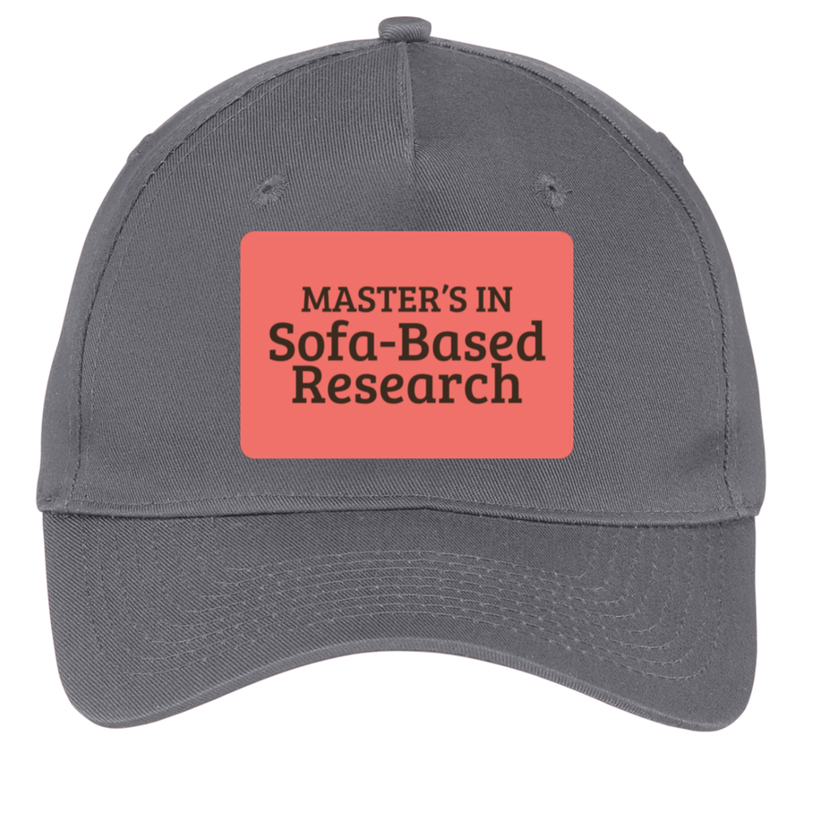 charcoal adjustable cotton twill cap