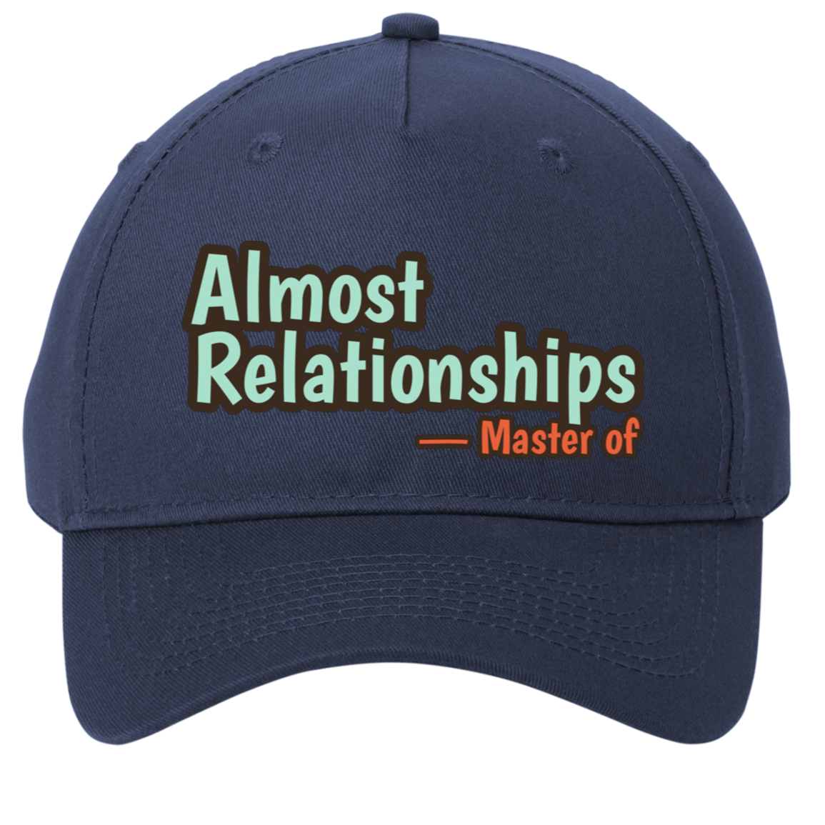 navy adjustable cotton twill cap