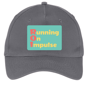 charcoal adjustable cotton twill cap
