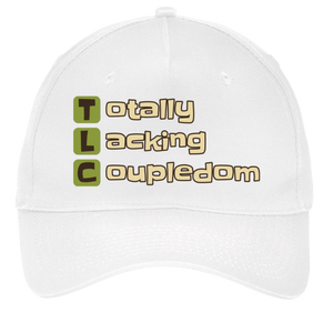 white adjustable cotton twill cap
