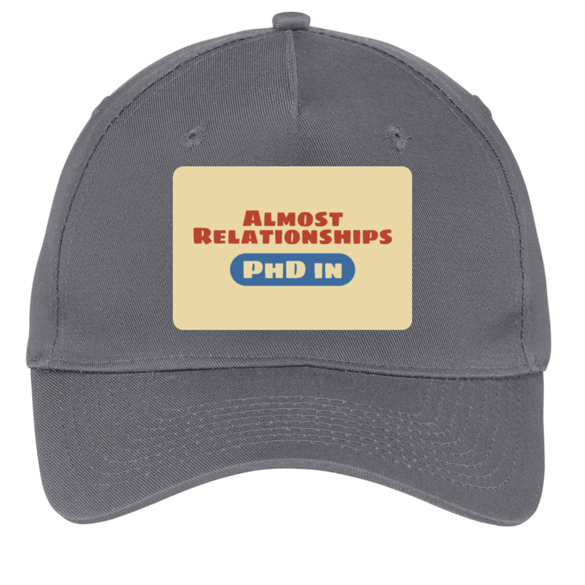 charcoal adjustable cotton twill cap