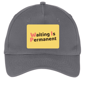 charcoal adjustable cotton twill cap