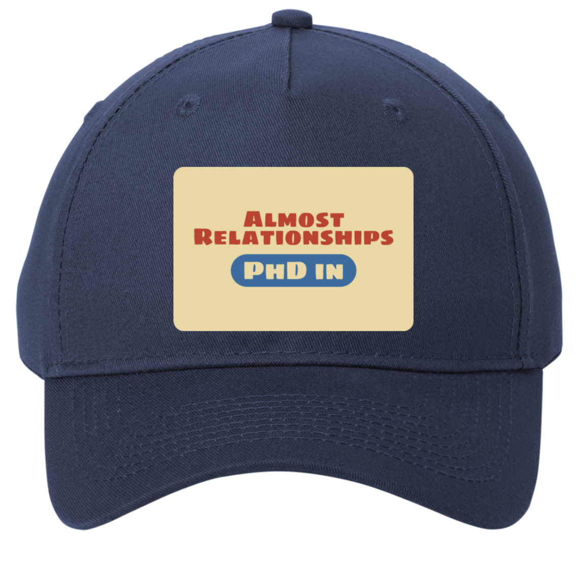 navy adjustable cotton twill cap