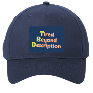 navy adjustable cotton twill cap