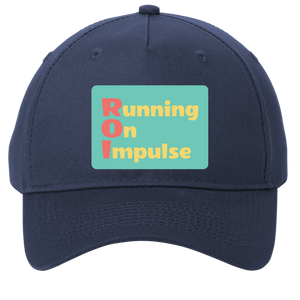 navy adjustable cotton twill cap