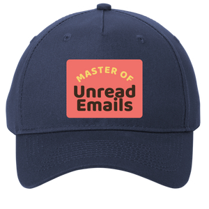 navy adjustable cotton twill cap