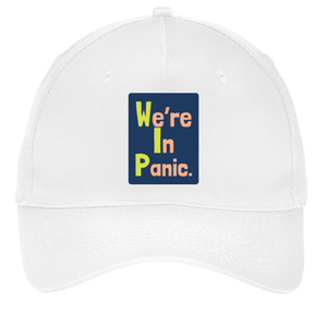 white adjustable cotton twill cap