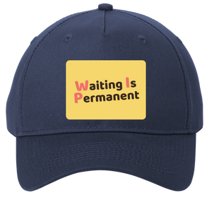 navy adjustable cotton twill cap