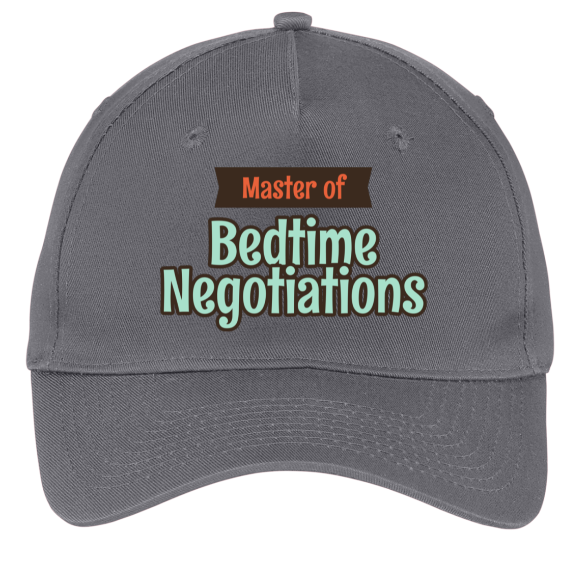 charcoal adjustable cotton twill cap