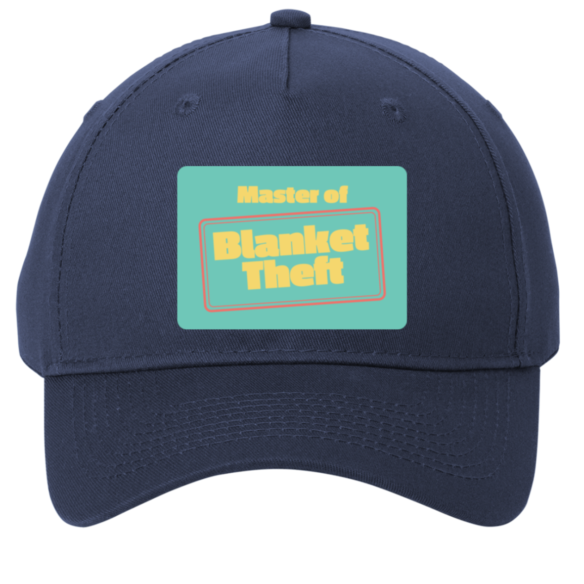navy adjustable cotton twill cap