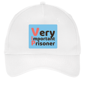 white adjustable cotton twill cap
