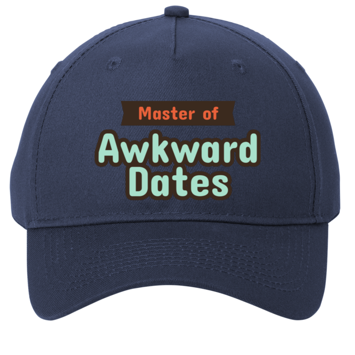 navy adjustable cotton twill cap
