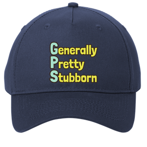 navy adjustable cotton twill cap