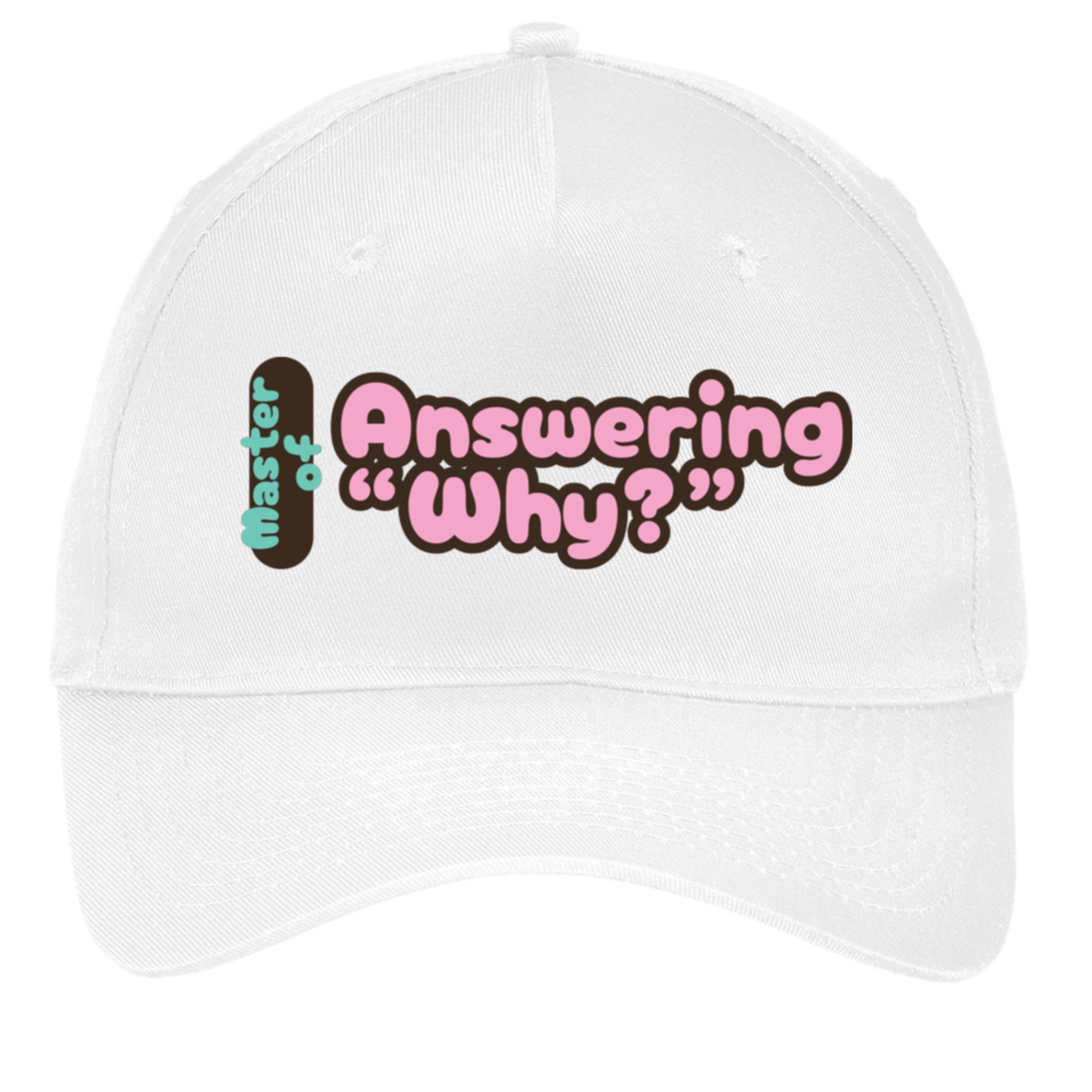 white adjustable cotton twill cap