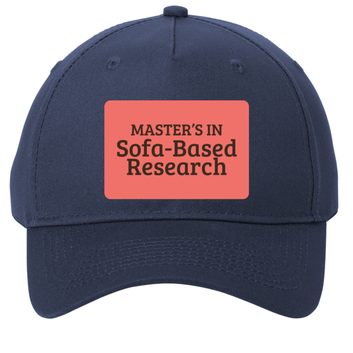 navy adjustable cotton twill cap