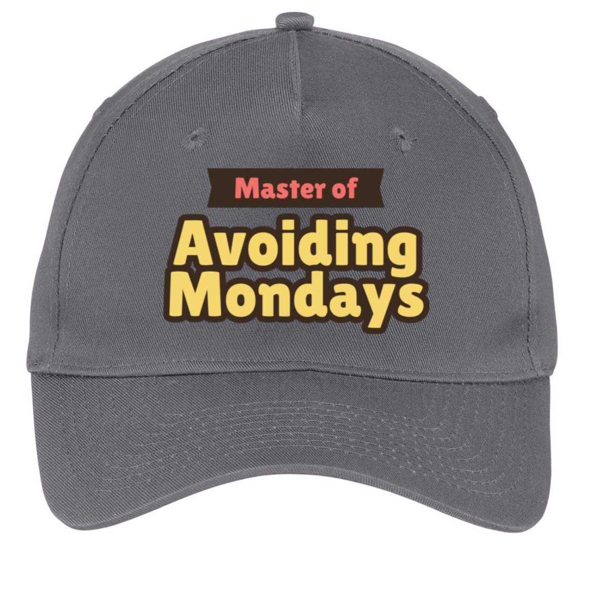 charcoal adjustable cotton twill cap