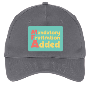 charcoal adjustable cotton twill cap