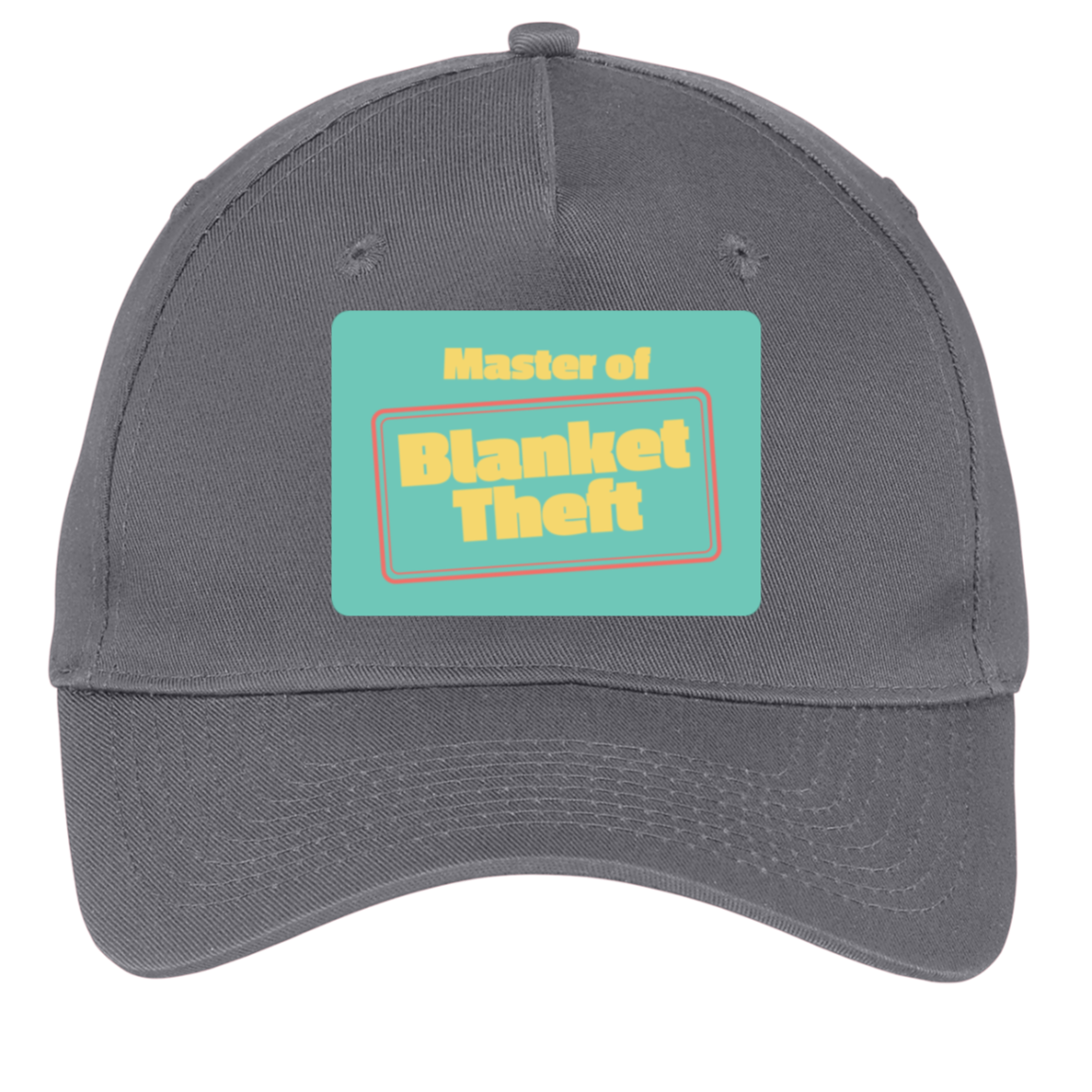 charcoal adjustable cotton twill cap