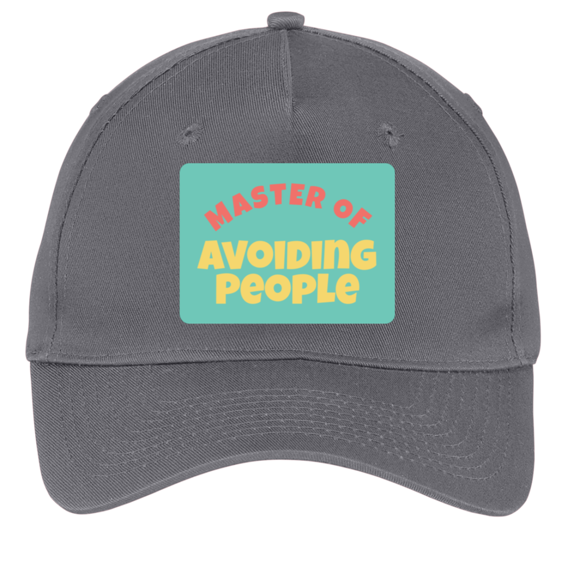 charcoal adjustable cotton twill cap