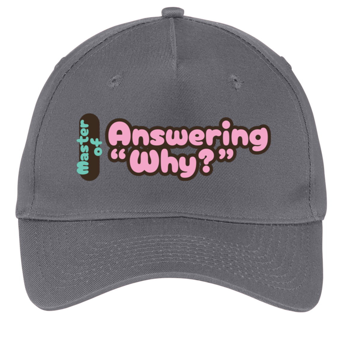 charcoal adjustable cotton twill cap