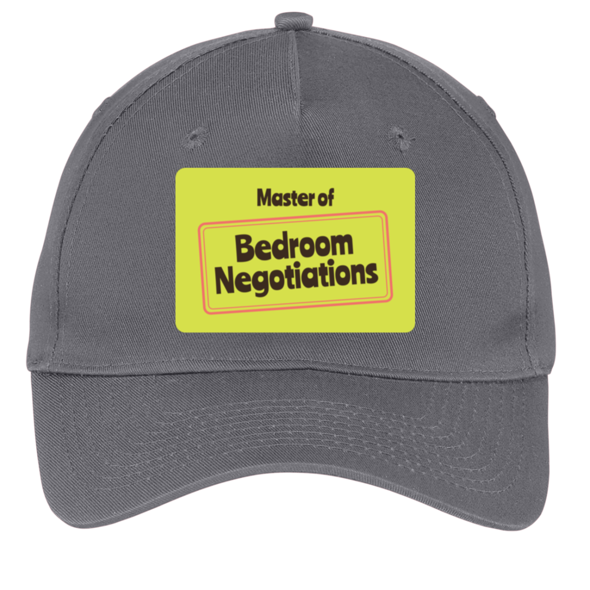 charcoal adjustable cotton twill cap