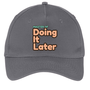 charcoal adjustable cotton twill cap