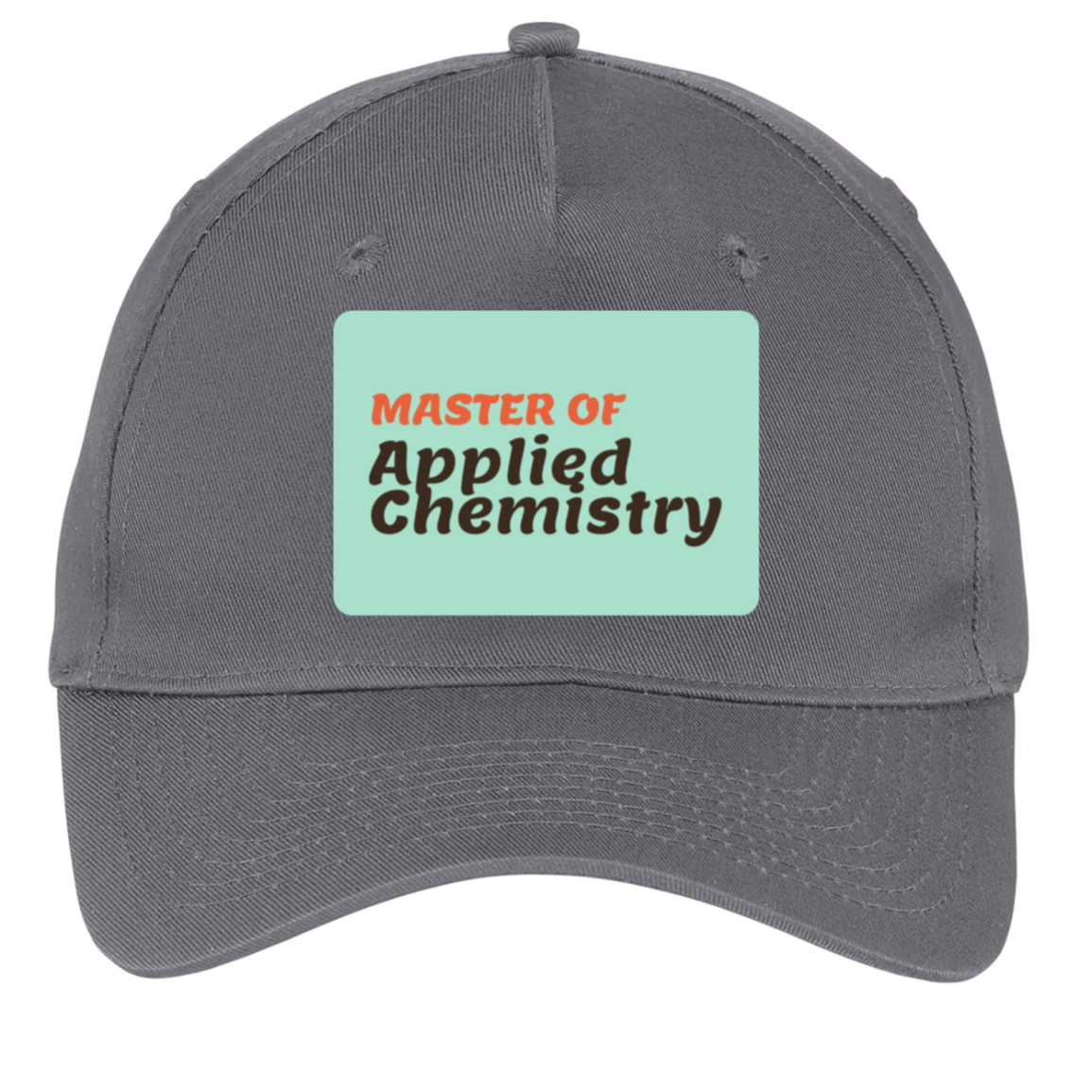 charcoal adjustable cotton twill cap