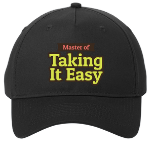 black adjustable cotton twill cap