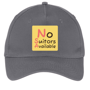 charcoal adjustable cotton twill cap