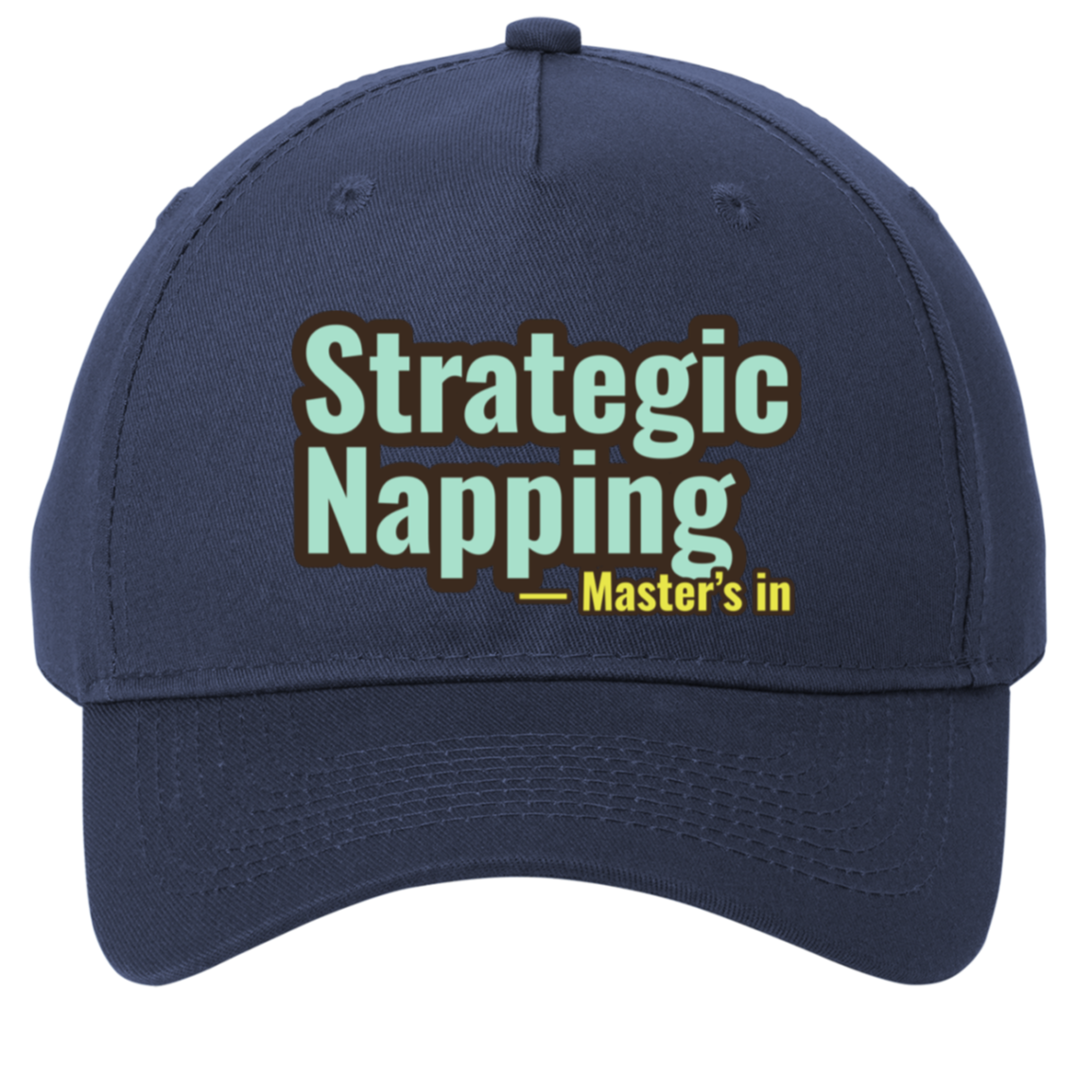 navy adjustable cotton twill cap