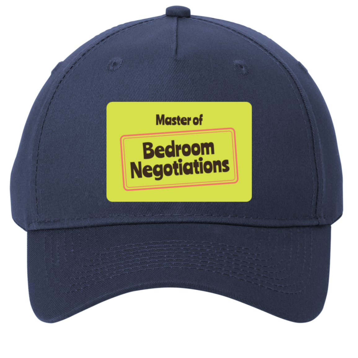 navy adjustable cotton twill cap