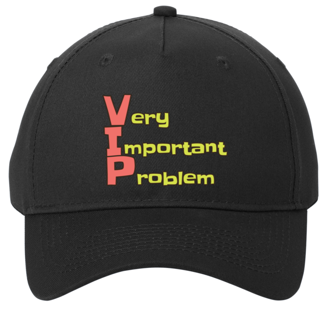 black adjustable cotton twill cap