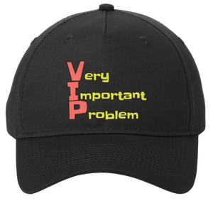 black adjustable cotton twill cap