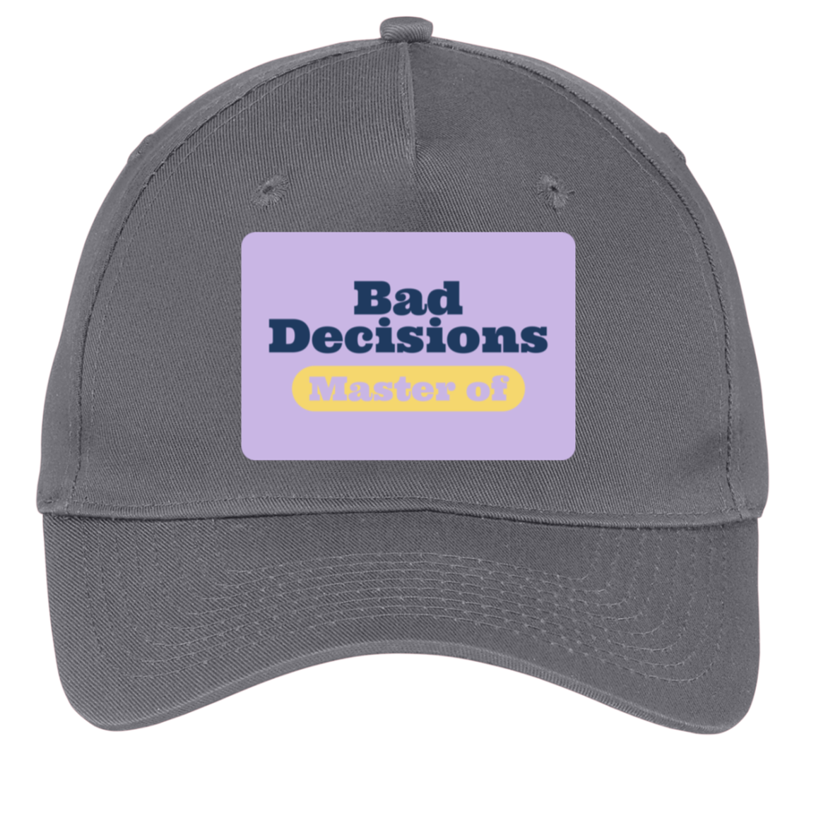 charcoal adjustable cotton twill cap