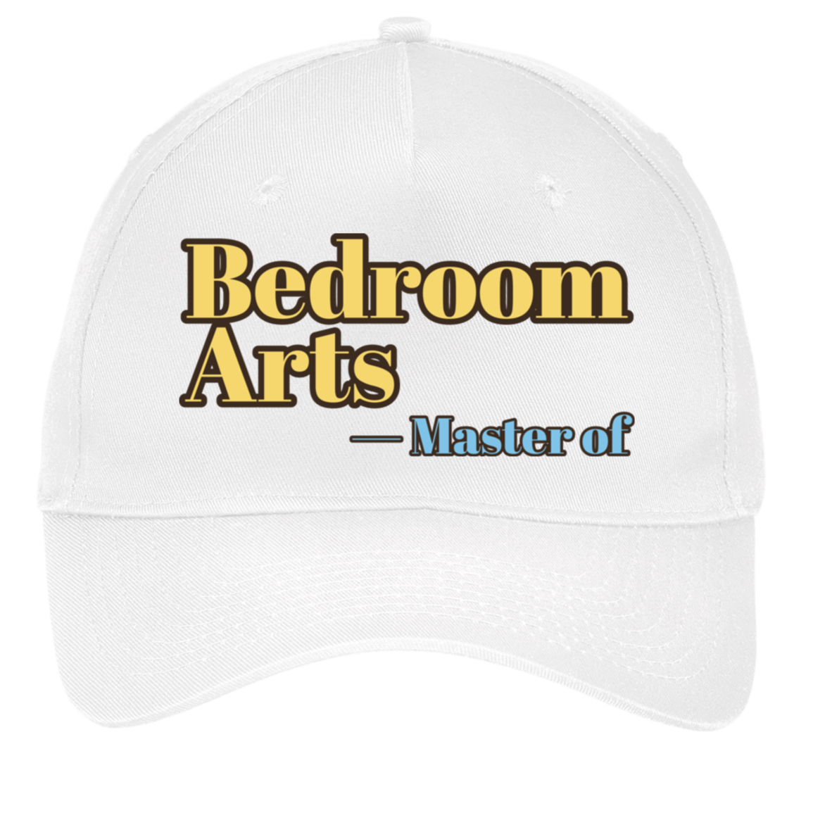 white adjustable cotton twill cap