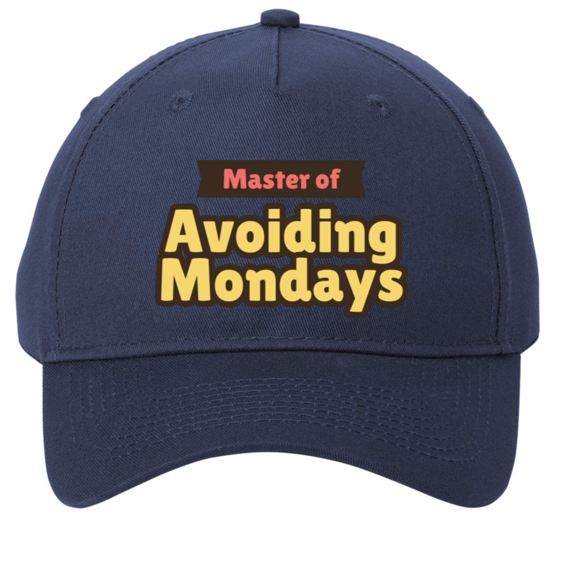 navy adjustable cotton twill cap