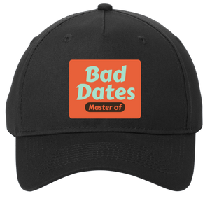 black adjustable cotton twill cap