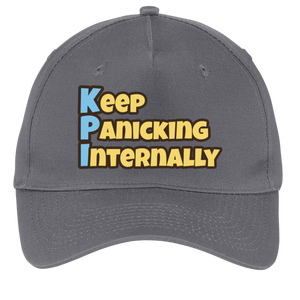 charcoal adjustable cotton twill cap