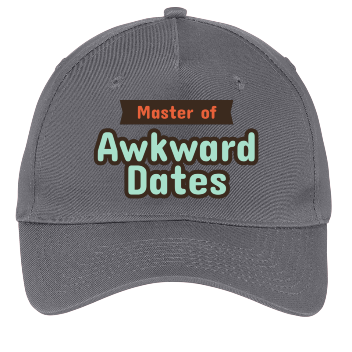 charcoal adjustable cotton twill cap