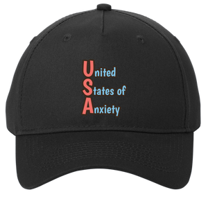 black adjustable cotton twill cap