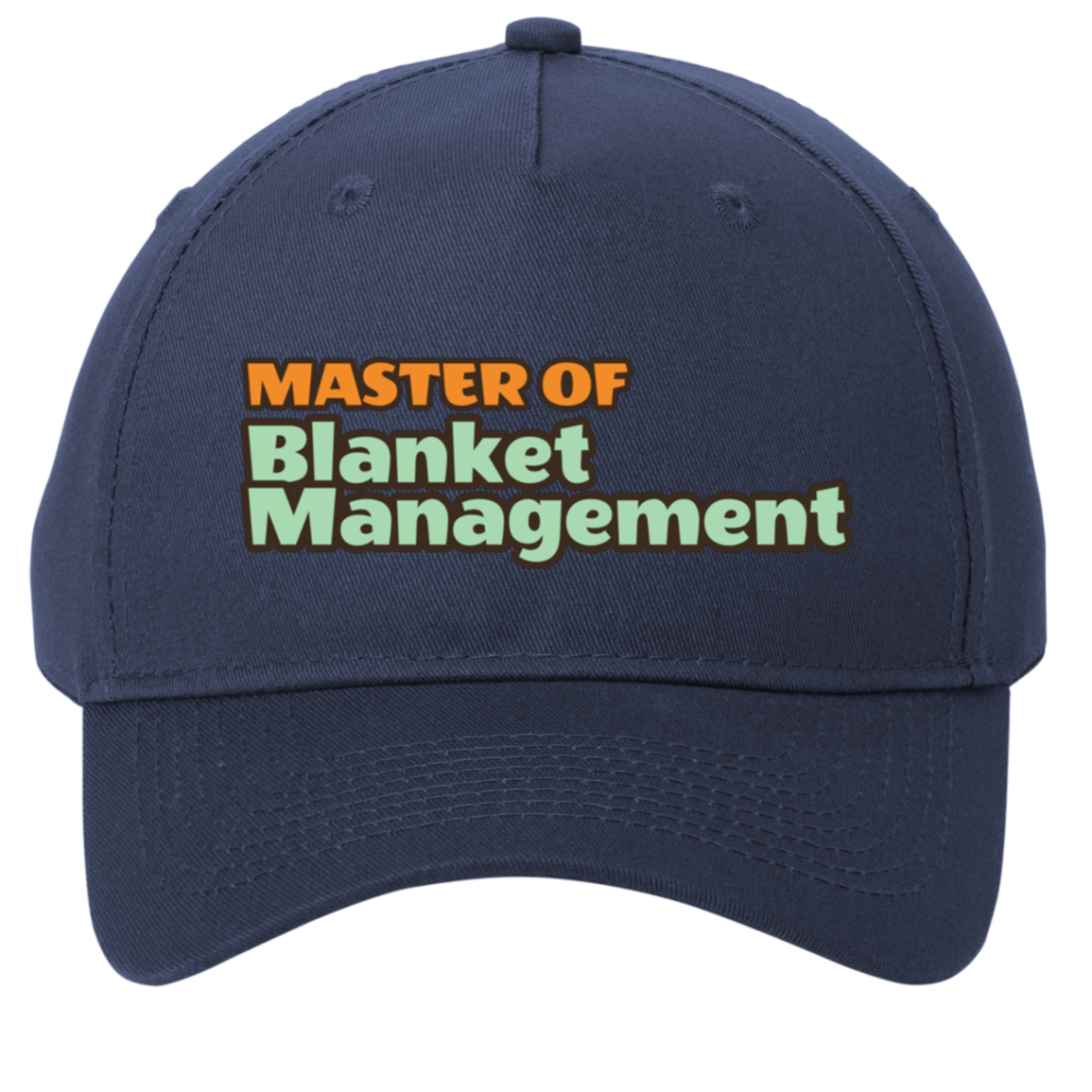 navy adjustable cotton twill cap