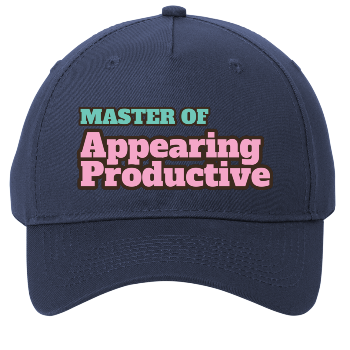 navy adjustable cotton twill cap