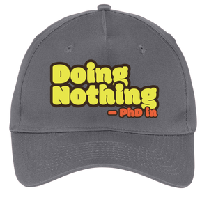 charcoal adjustable cotton twill cap