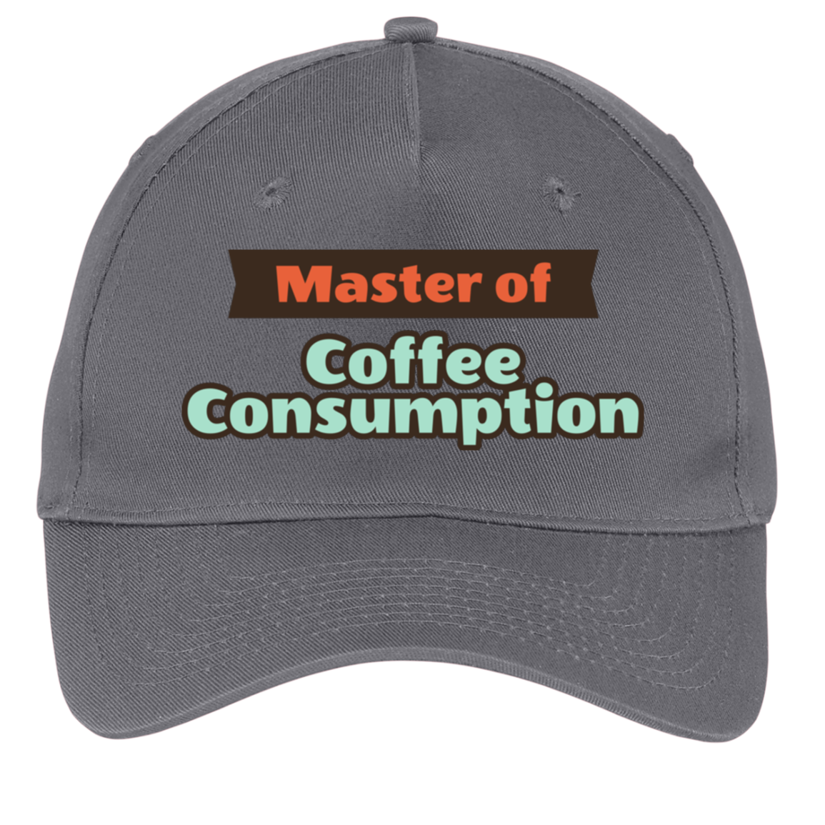 charcoal adjustable cotton twill cap