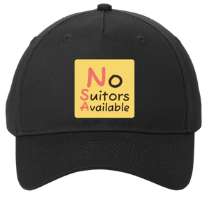black adjustable cotton twill cap