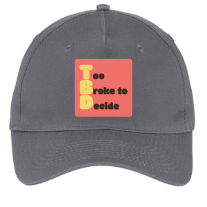 charcoal adjustable cotton twill cap